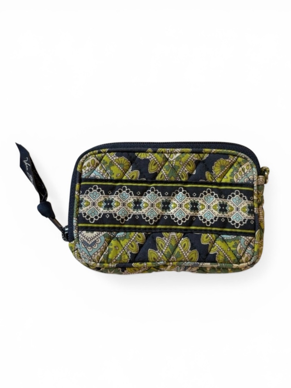 Vera Bradley Women's Quilted Wallet - Green and Black